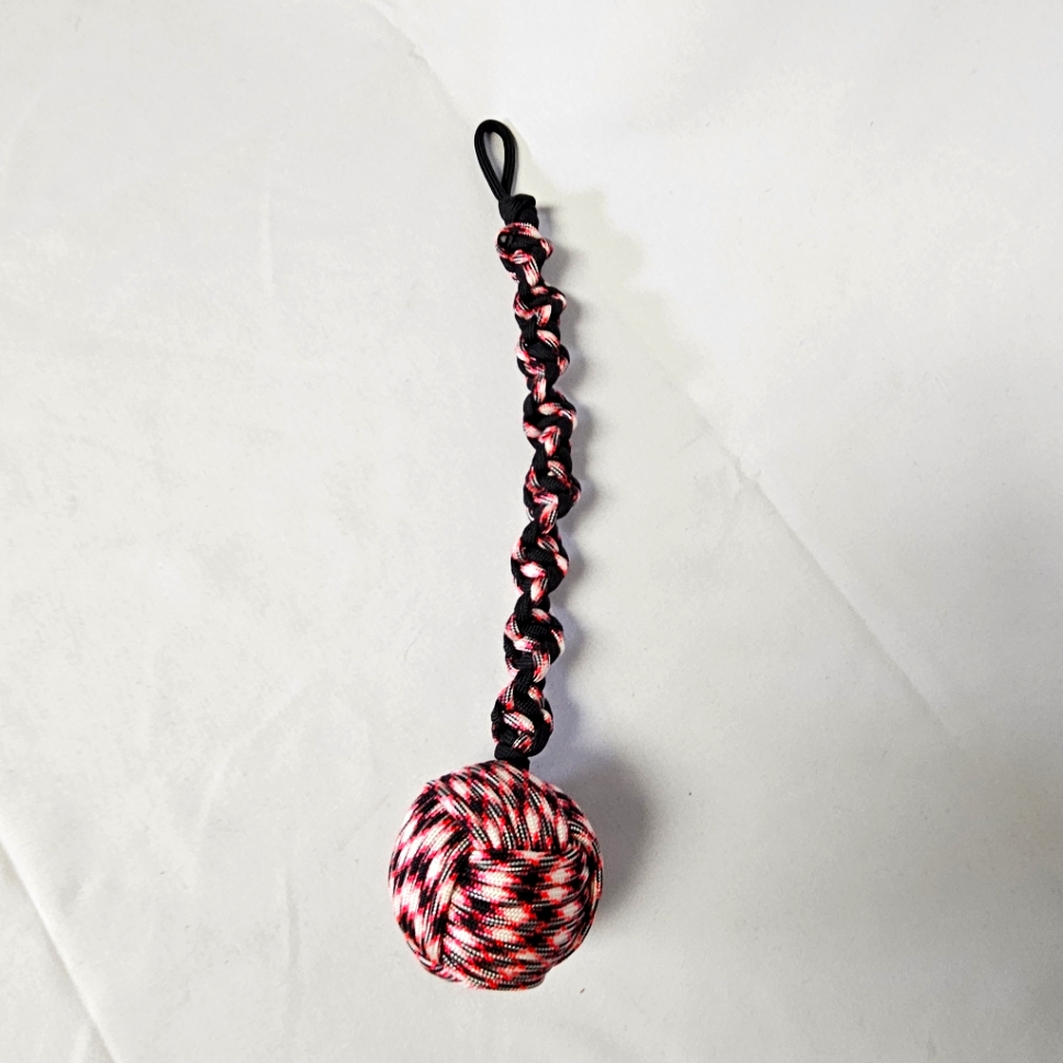 Handmade 550 Paracord Monkey Fist Lanyard Pink Camo
